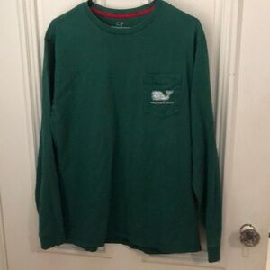 Vineyard Vines Men's Green Long Sleeve Shirt